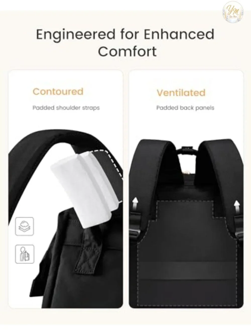 LOVEVOOK Laptop Backpack Women 17 Inch Waterproof Travel Backpack with Tumbler
